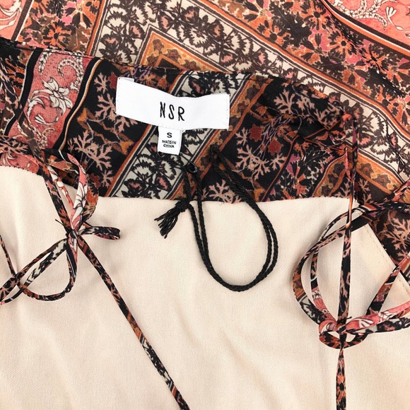 NSR NWOT Womens Size Small Sleeveless Gwen Maxi Dress Bohemian Paisley Printed - Picture 7 of 8